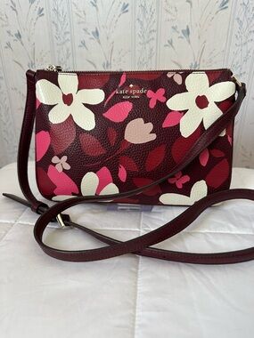 Kate Spade Leather Floral Crossbody